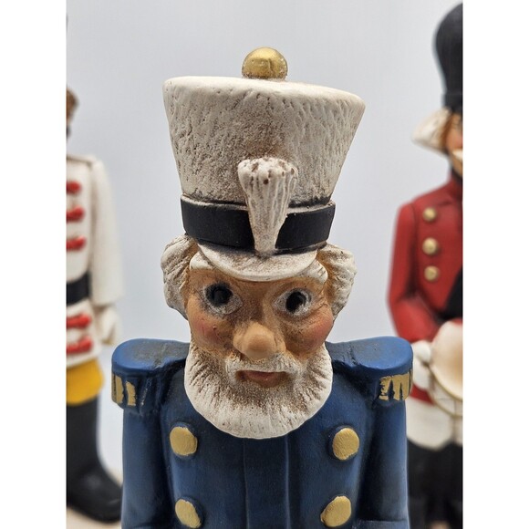 Lot Of 3 Drummer Soldier Figures Universal Statuary 1990 Music Band 948 949 950 - Picture 5 of 13